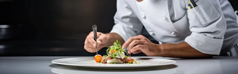 A chef is preparing a delicious meal